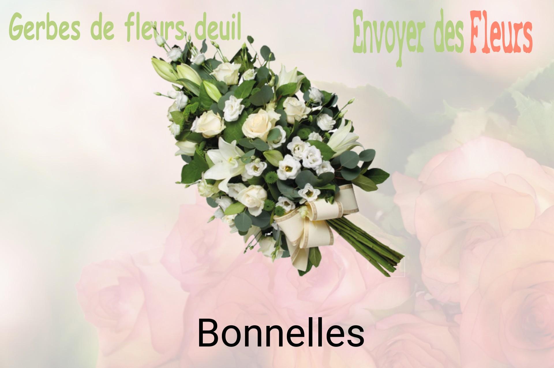 Gerbe de fleurs de deuil livrée à Bonnelles